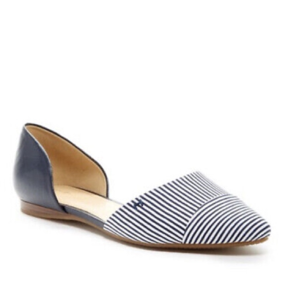 Tommy Hilfiger Women’s Naree D’Orsay Flats – Size 9 – Blue & White Striped - Picture 1 of 8